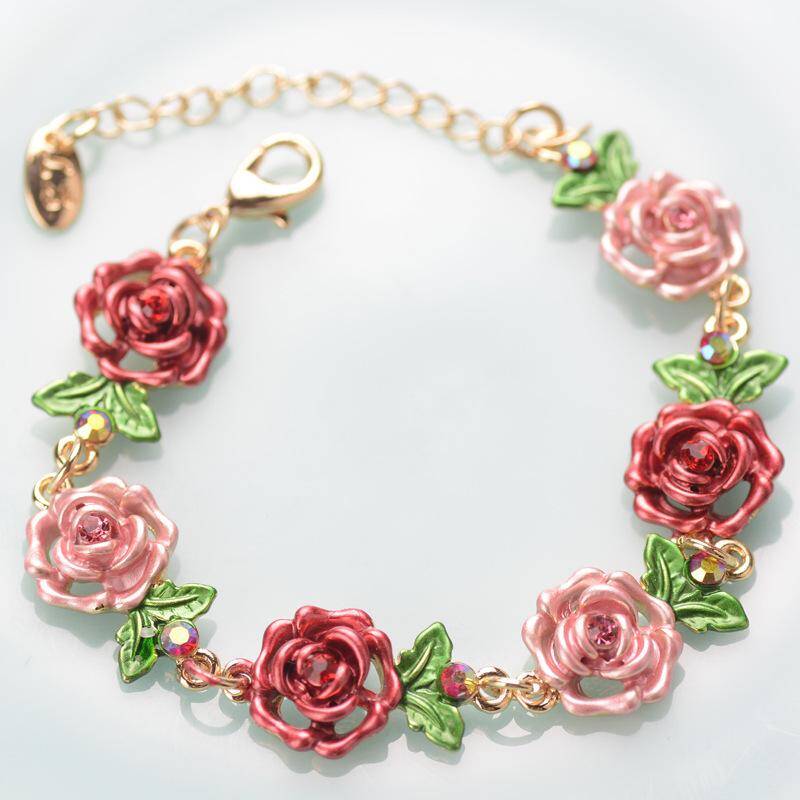 Romantic Wreath Alloy Diamond Rhinestones Valentine’s Day Thanksgiving Women’s Bracelets